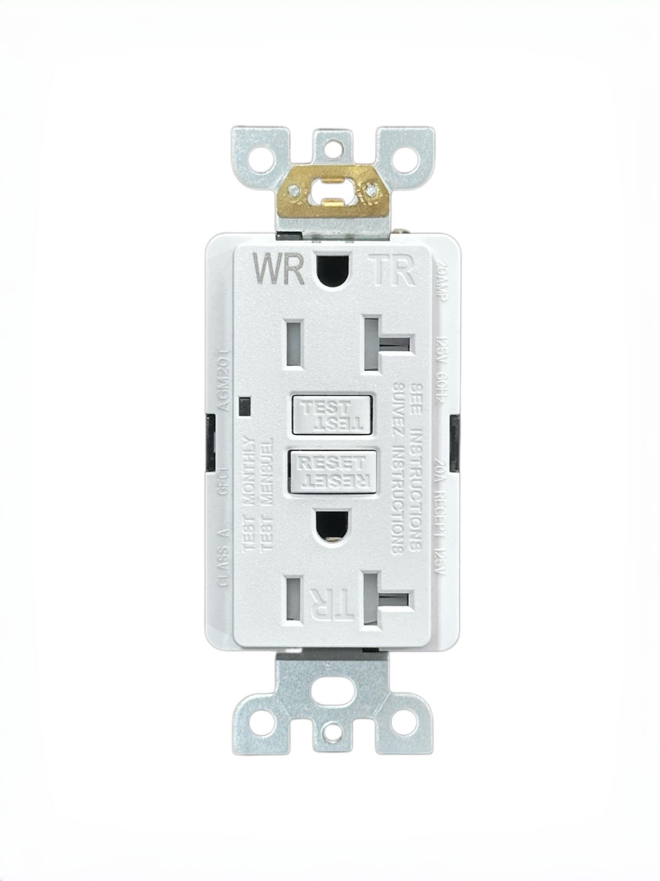 20A Dual-LED Regular GFCI, model WTST20