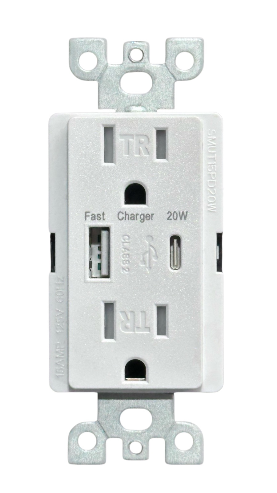 15A Slim USB Outlet, model SMUT15