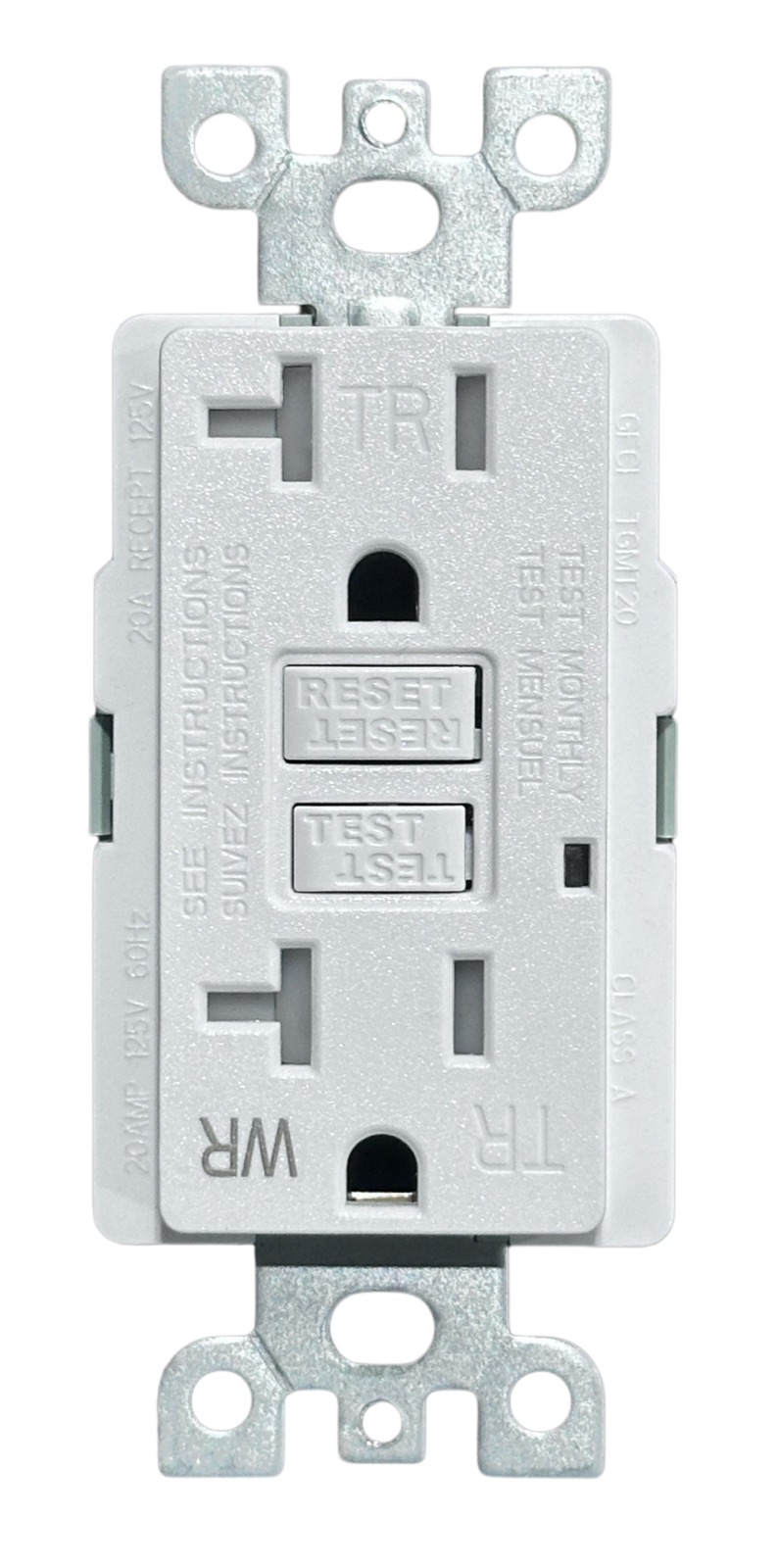 15A Single-LED Regular GFCI, model TGM15